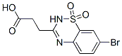 7-Bromo-2H-1,2,4-benzothiadiazine-3-propanoic acid 1,1-dioxide 구조식 이미지