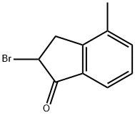 2-BROMO-2,3-DIHYDRO-4-METHYL-1H-INDEN-1-ONE 구조식 이미지