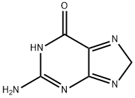 6H-Purin-6-one,  2-amino-1,8-dihydro- Structure