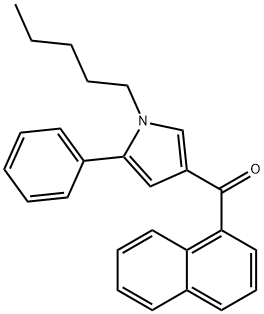 Naphthalen-1-yl(1-pentyl-5-phenyl-1H-pyrrol-3-yl)Methanone Structure