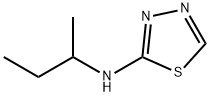 1,3,4-티아디아졸-2-아민,N-(1-메틸프로필)- 구조식 이미지