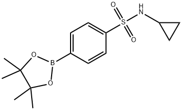 4-(N-CYCLOPROPYLSULFONAMIDE)PHENYLBORONIC ACID PINACOL ESTER Structure