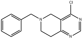 6-Benzyl-4-chloro-5,6,7,8-tetrahydropyrido[4,3-d]pyrimidine 구조식 이미지