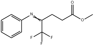 Methyl 5,5,5-trifluoro-4-(phenylaMino)pent-3-enoate Structure