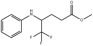 DL-Methyl 5,5,5-trifluoro-4-(phenylamino)pentanoate Structure