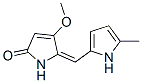 2H-Pyrrol-2-one,  1,5-dihydro-4-methoxy-5-[(5-methyl-1H-pyrrol-2-yl)methylene]- Structure