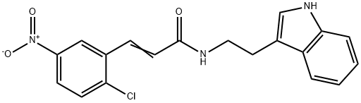 (E)-3-(2-chloro-5-nitrophenyl)-N-[2-(1H-indol-3-yl)ethyl]-2-propenamide Structure