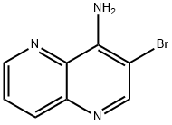 1,5-나프티리딘-4-아민,3-브로모-(9CI) 구조식 이미지