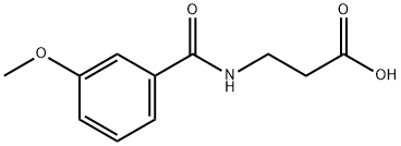 3-[(3-METHOXYBENZOYL)AMINO]PROPANOIC ACID Structure