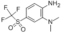 N1,N1-dimethyl-5-(trifluoromethylsulfonyl)benzene-1,2-diamine Structure