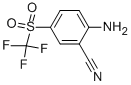 2-amino-5-(trifluoromethylsulfonyl)benzonitrile Structure