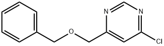 4-BENZYLOXYMETHYL-6-CHLORO-PYRIMIDINE Structure