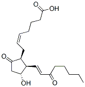 (Z)-7-[(1S,2R,3R)-3-hydroxy-5-oxo-2-[(E)-3-oxooct-1-enyl]cyclopentyl]hept-5-enoic acid 구조식 이미지