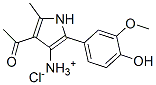 [4-acetyl-2-(4-hydroxy-3-methoxy-phenyl)-5-methyl-1H-pyrrol-3-yl]azani um chloride 구조식 이미지