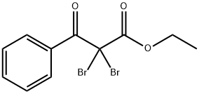 2,2-Dibromo-3-oxo-3-phenyl-propionic acid ethyl ester 구조식 이미지