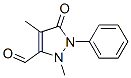 2,4-DIMETHYL-5-OXO-1-PHENYL-2,5-DIHYDRO-1H-PYRAZOLE-3-CARBALDEHYDE 구조식 이미지