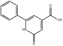 2-HYDROXY-6-PHENYLPYRIDINE-4-CARBOXYLIC ACID 구조식 이미지