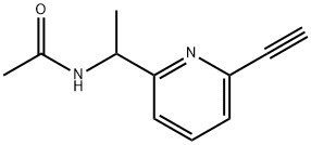 아세트아미드,N-[1-(6-에티닐-2-피리디닐)에틸]- 구조식 이미지