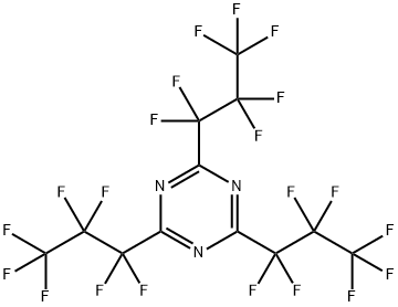 2,4,6-TRIS(HEPTAFLUOROPROPYL)-1,3,5-TRIAZINE Structure