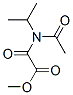 아세트산,2-[아세틸(1-메틸에틸)아미노]-2-옥소-,메틸에스테르 구조식 이미지
