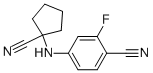 4-(1-CYANOCYCLOPENTYLAMINO)-2-FLUOROBENZONITRILE Structure