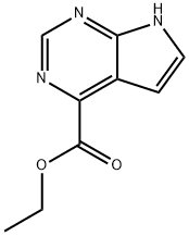 Ethyl 7H-pyrrolo[2,3-d]pyriMidine-4-carboxylate Structure