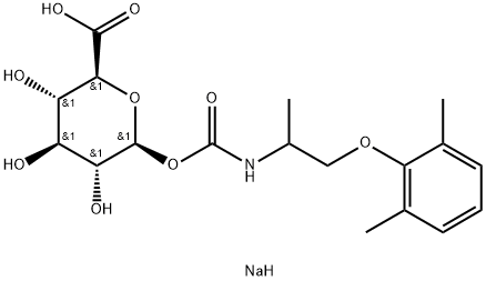 Mexiletine N-Carbonyloxy β-D-Glucuronide SodiuM Salt Structure