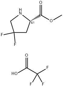 4,4-디플루오로-L-프롤린메틸에스테르트리플루오로아세테이트 구조식 이미지