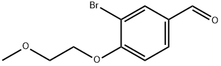 3-브로모-4-(2-메톡시에톡시)벤즈알데히드 구조식 이미지