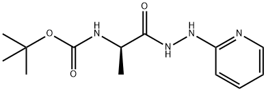 (R)-tert-Butyl 1-oxo-1-(2-(pyridin-2-yl)hydrazinyl)propan-2-ylcarbamate 구조식 이미지