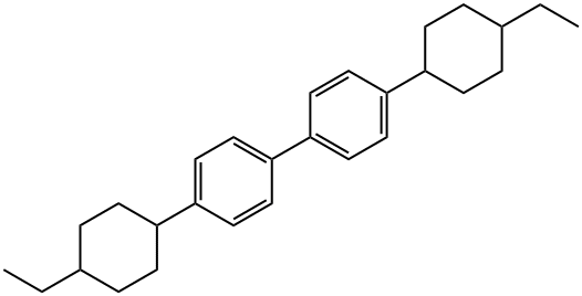 1,1'-Biphenyl, 4,4'-bis(4-ethylcyclohexyl)- Structure