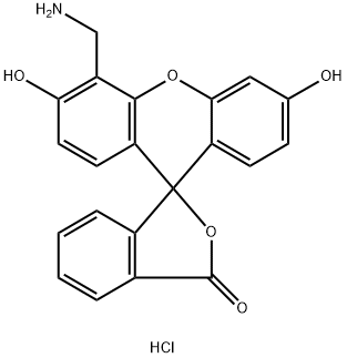 4'-(Aminomethyl)fluoresceinehydrochloride Structure