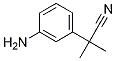 2-(3-aminophenyl)-2-methylpropanenitrile Structure