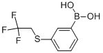 3-(2,2,2-Trifluoroethylthio)-benzeneboronic acid Structure
