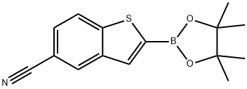 5-Cyano-2-(4,4,5,5-tetramethyl-1,3,2-dioxaborolan-2-yl)-benzo[b]thiophene Structure
