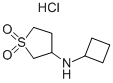 시클로부틸-(1,1-디옥소-테트라히드로티오펜-3-일)-아민염산염 구조식 이미지