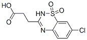 7-Chloro-2H-1,2,4-benzothiadiazine-3-propanoic acid 1,1-dioxide 구조식 이미지