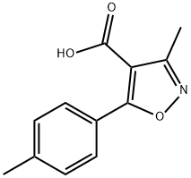 4-이속사졸카르복실산,3-메틸-5-p-톨릴-(7Cl) 구조식 이미지