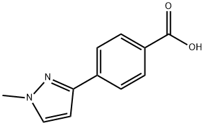 4-(1-메틸-1H-피라졸-3-일)벤조산 구조식 이미지