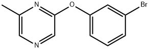 2-(3-bromophenoxy)-6-methylpyrazine Structure