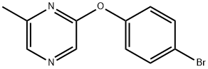 2-(4-bromophenoxy)-6-methylpyrazine Structure