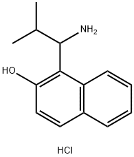 1-(1-AMINO-2-METHYL-PROPYL)NAPHTHALEN-2-OL염산염 구조식 이미지