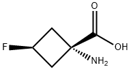 cis-1-Amino-3-fluoro-cyclobutanecarboxylic acid Structure