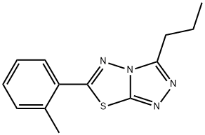 6-(2-methylphenyl)-3-propyl[1,2,4]triazolo[3,4-b][1,3,4]thiadiazole Structure