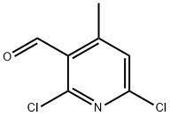 2,6-Dichloro-4-methylpyridine-3-carboxaldehyde 구조식 이미지