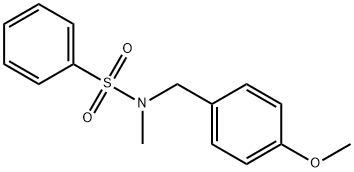 N-(4-METHOXYBENZYL)-N-METHYLBENZENESULFONAMIDE 구조식 이미지