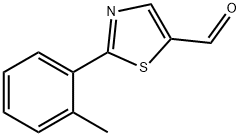 2-p-톨릴티아졸-5-카브알데하이드 구조식 이미지