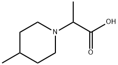 2-(4-МЕТИЛПИПЕРИДИН-1-ИЛ)ПРОПАНОВАЯ КИСЛОТА структурированное изображение