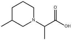 2-(3-METHYLPIPERIDIN-1-YL)PROPANOIC ACID Structure
