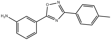 3-[3-(4-methylphenyl)-1,2,4-oxadiazol-5-yl]aniline 구조식 이미지